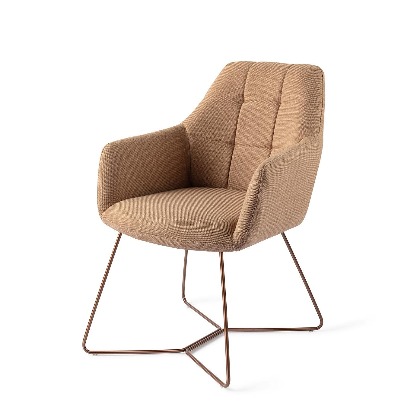 Noto Dining Chair Toasted Toffee Beehive Rose