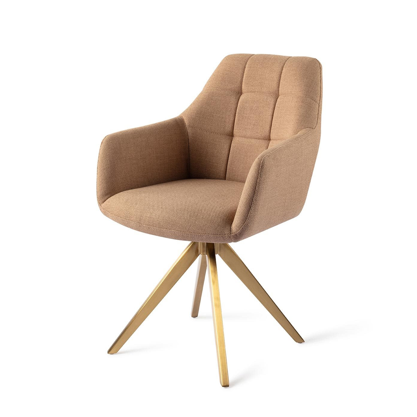 Noto Dining Chair Toasted Toffee Turn Gold