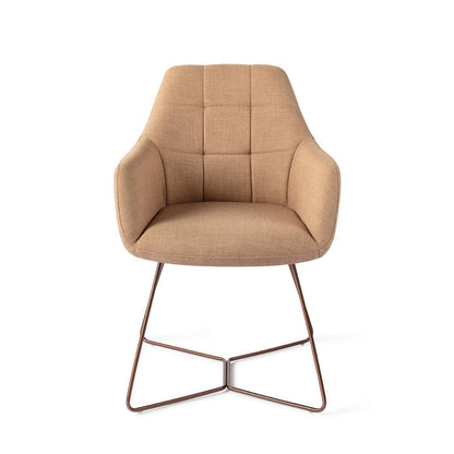 Noto Dining Chair Toasted Toffee Beehive Rose