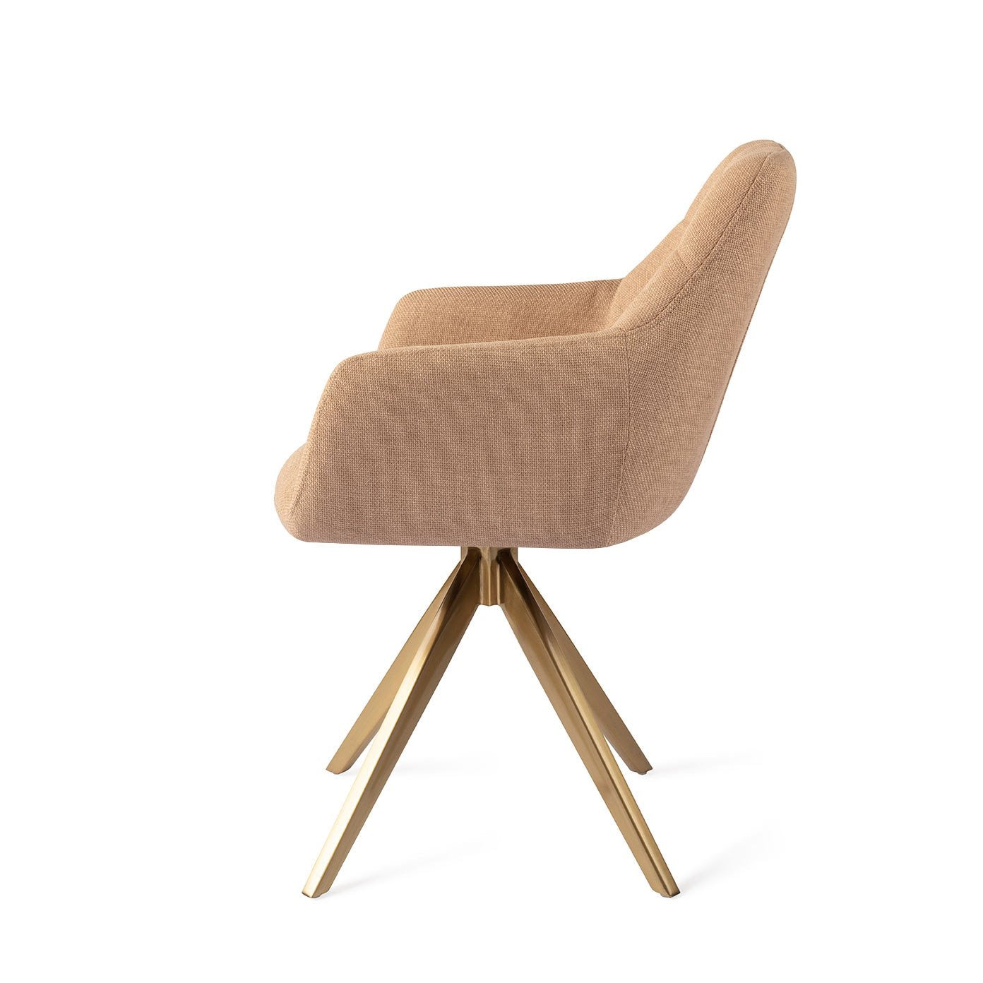 Noto Dining Chair Toasted Toffee Turn Gold