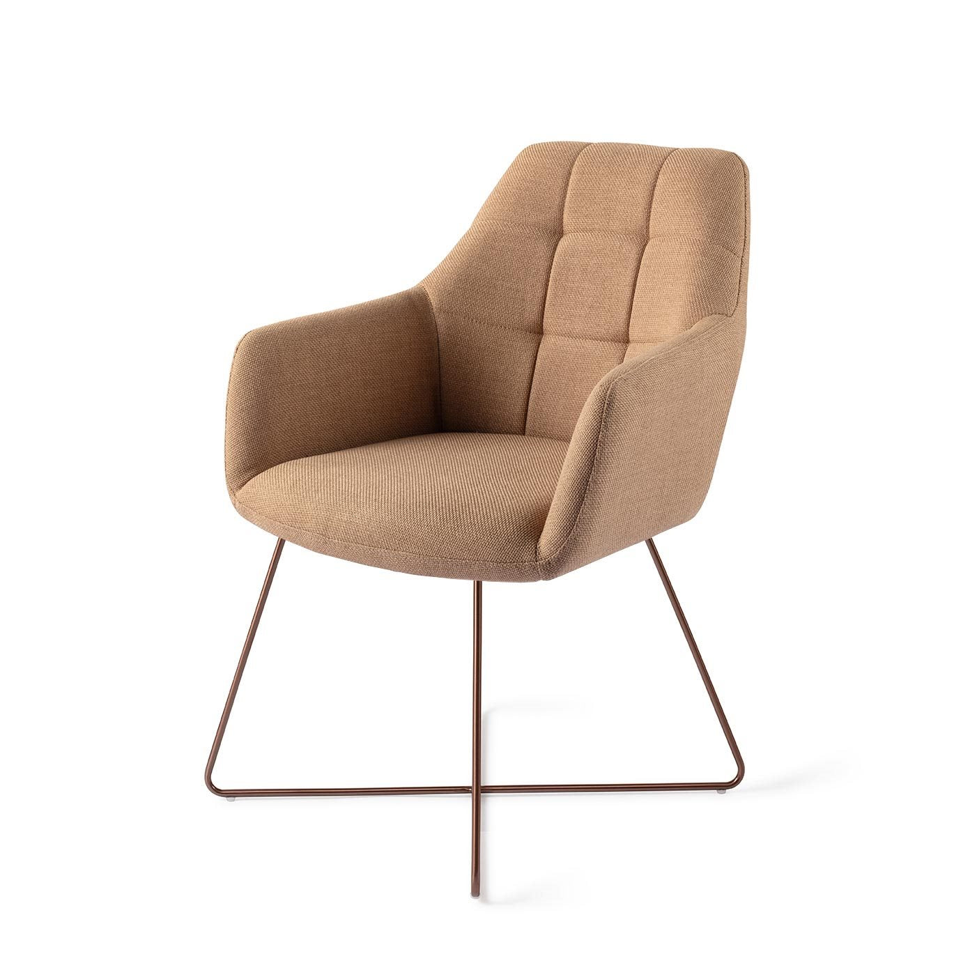 Noto Dining Chair Toasted Toffee Cross Rose