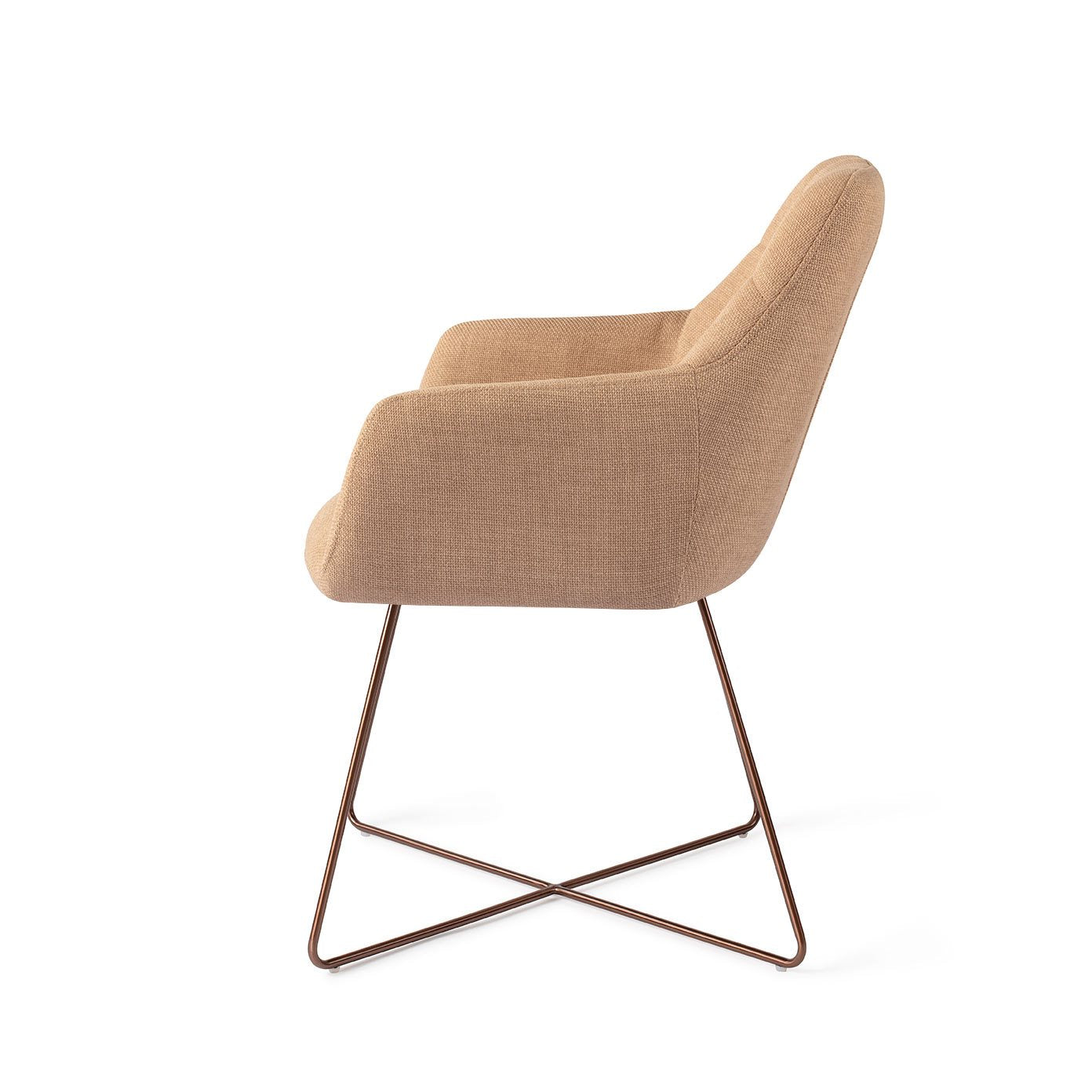 Noto Dining Chair Toasted Toffee Cross Rose