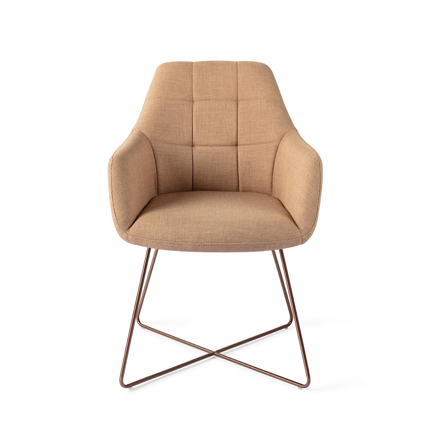 Noto Dining Chair Toasted Toffee Cross Rose