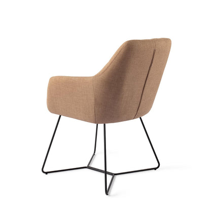 Noto Dining Chair Toasted Toffee Beehive Black