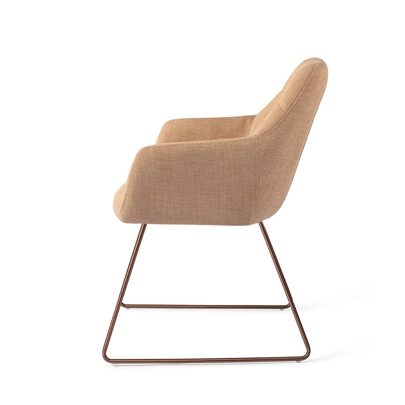 Noto Dining Chair Toasted Toffee Slide Rose