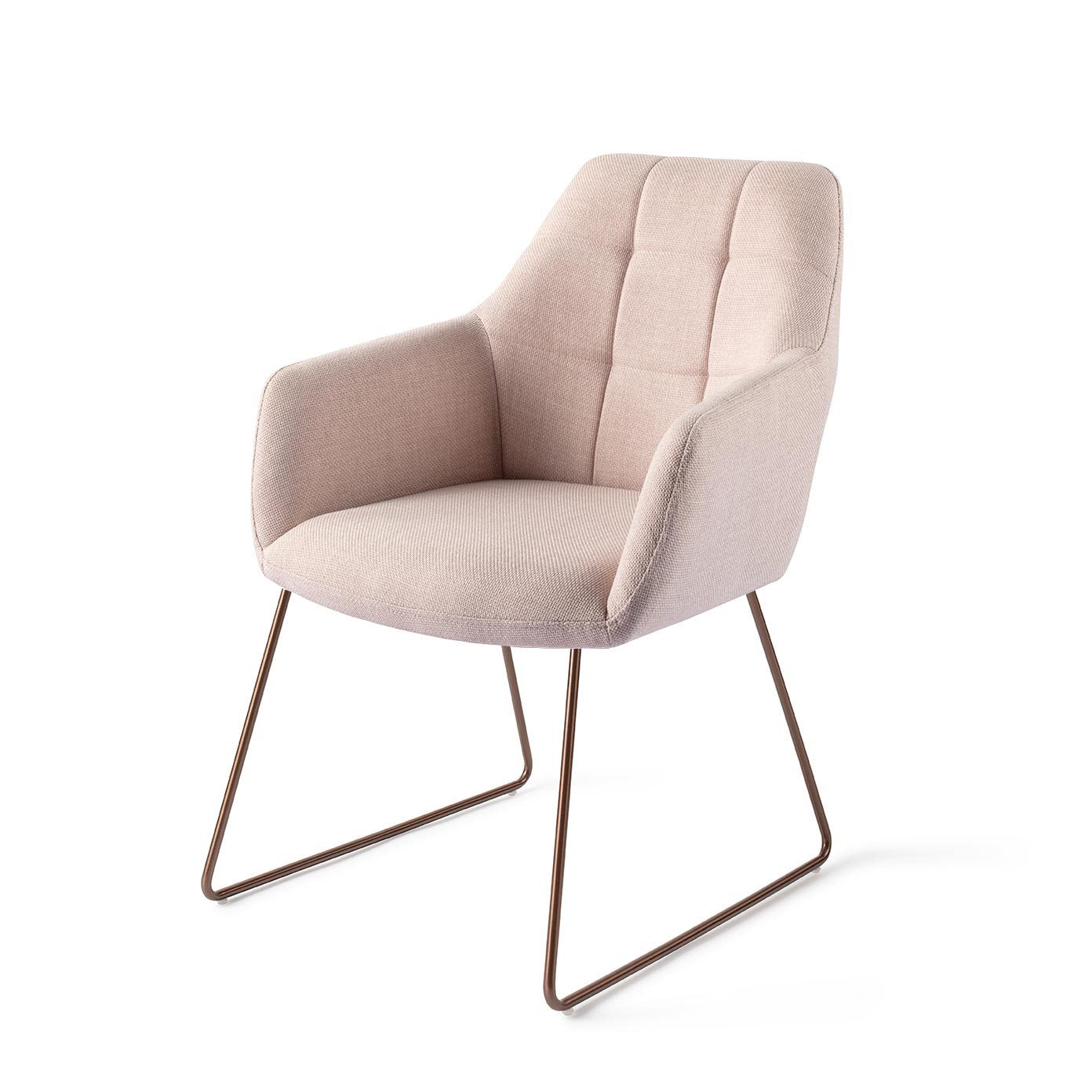 Noto Dining Chair Petal Pink Slide Rose