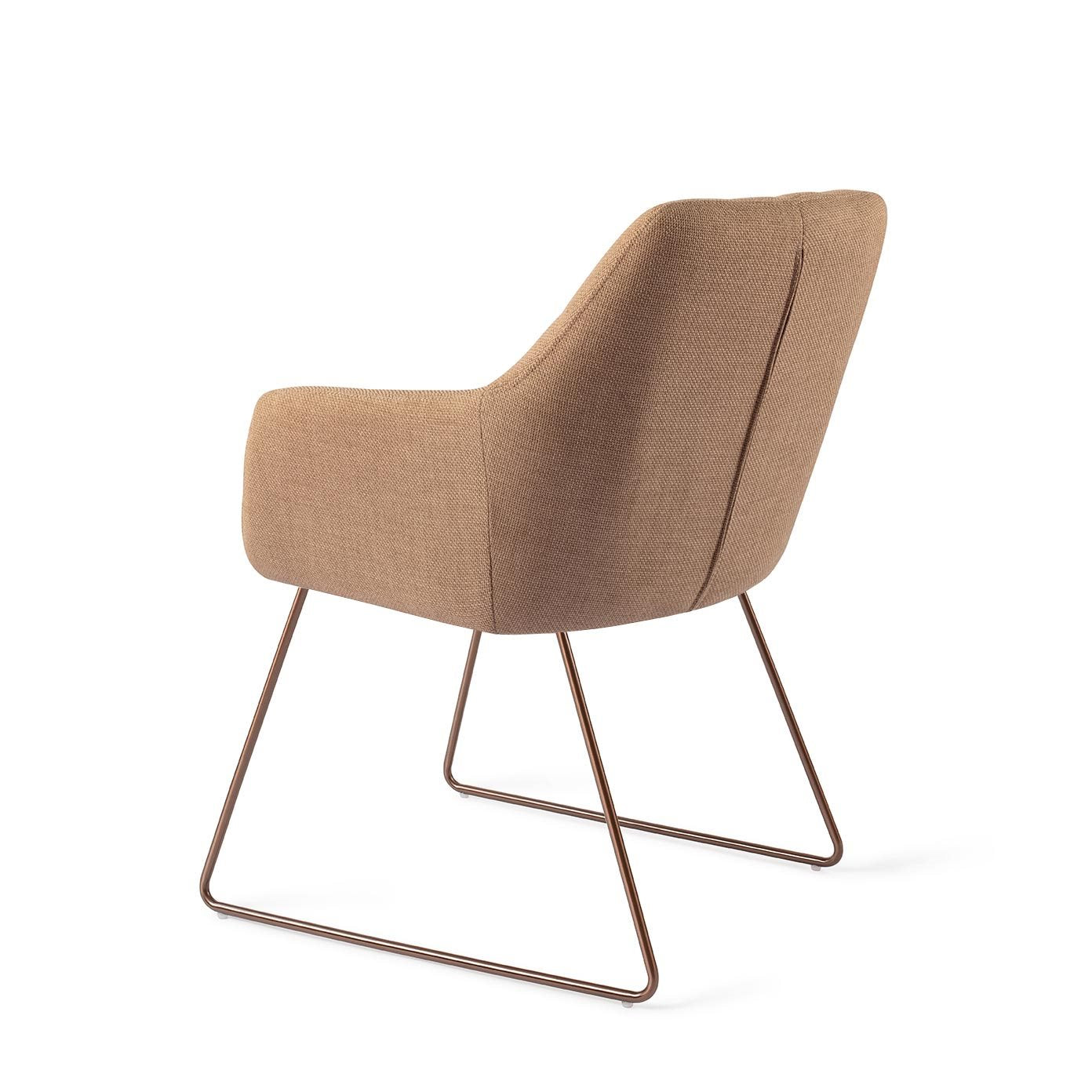 Noto Dining Chair Toasted Toffee Slide Rose