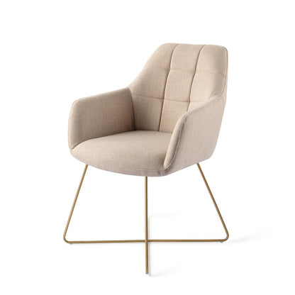 Noto Dining Chair Overnight Oats Cross Gold