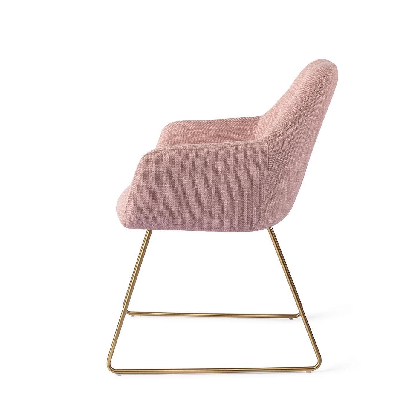 Noto Dining Chair Vintage Rose Slide Gold