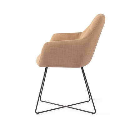 Noto Dining Chair Toasted Toffee Cross Black