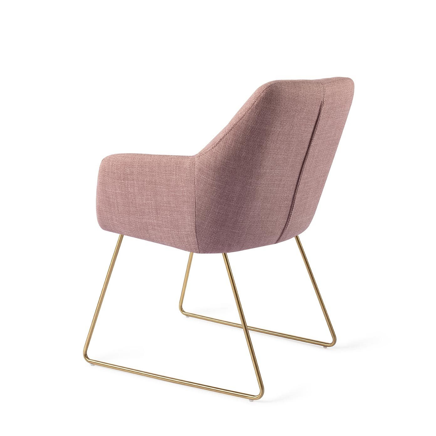 Noto Dining Chair Vintage Rose Slide Gold