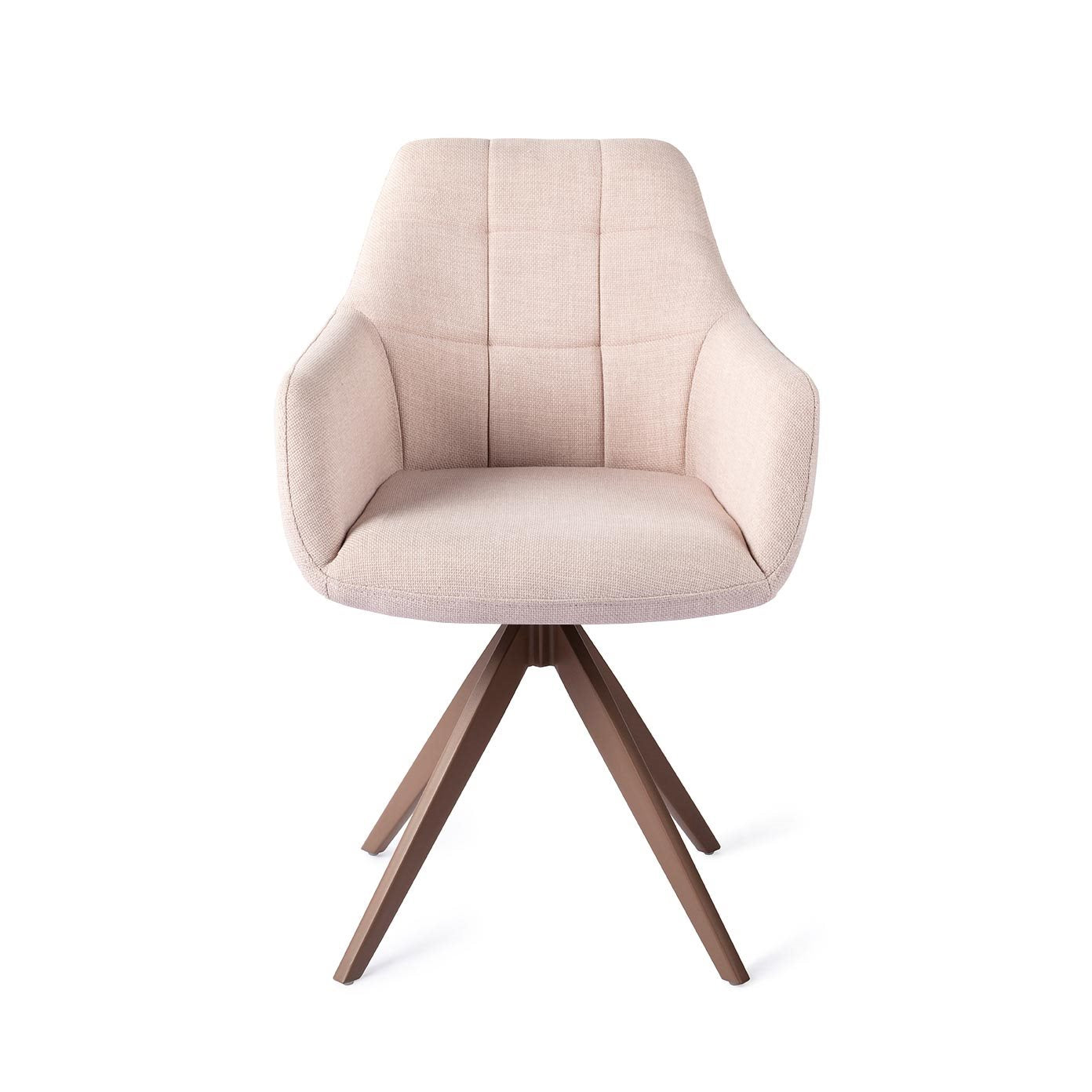 Noto Dining Chair Petal Pink Turn Brown