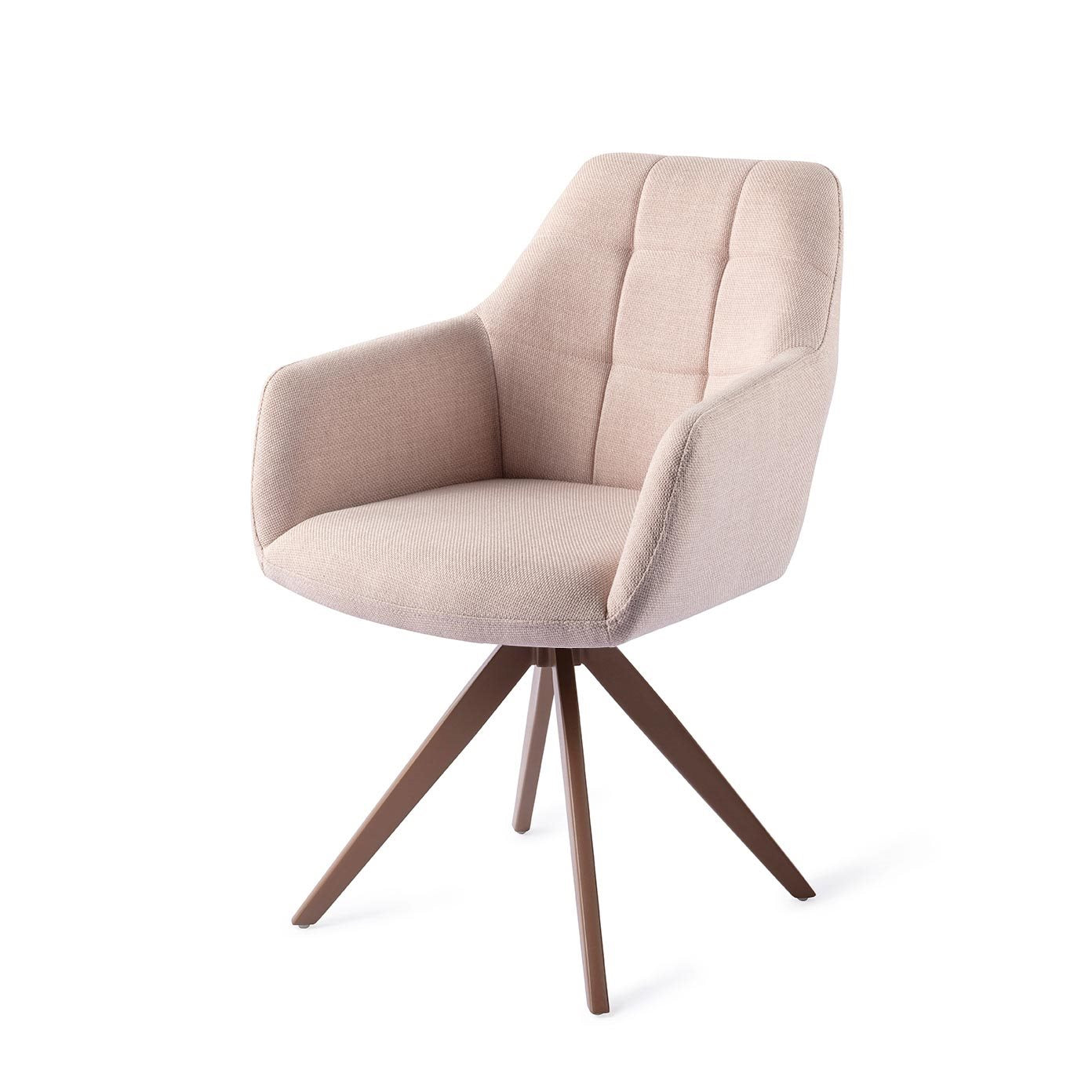 Noto Dining Chair Petal Pink Turn Brown