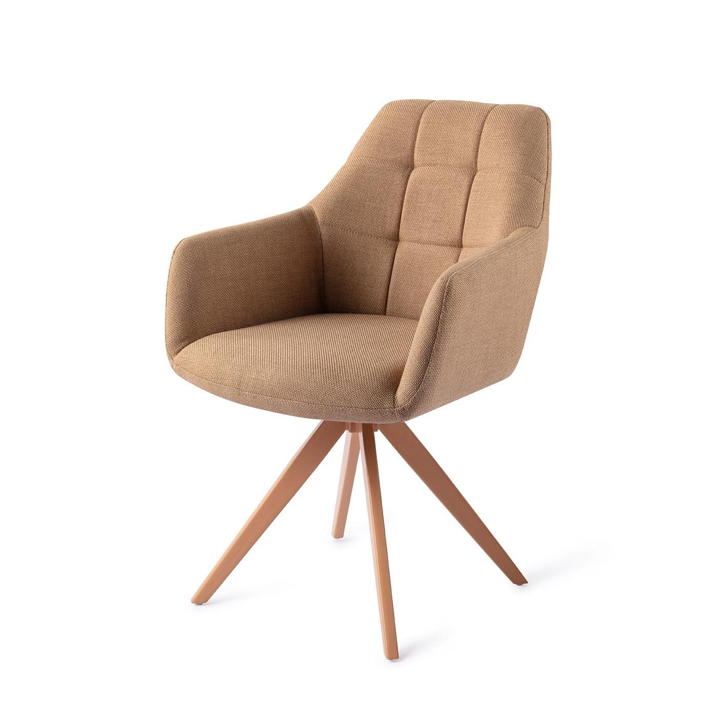 Noto Dining Chair Toasted Toffee Turn Peach