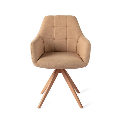 Noto Dining Chair Toasted Toffee Turn Peach