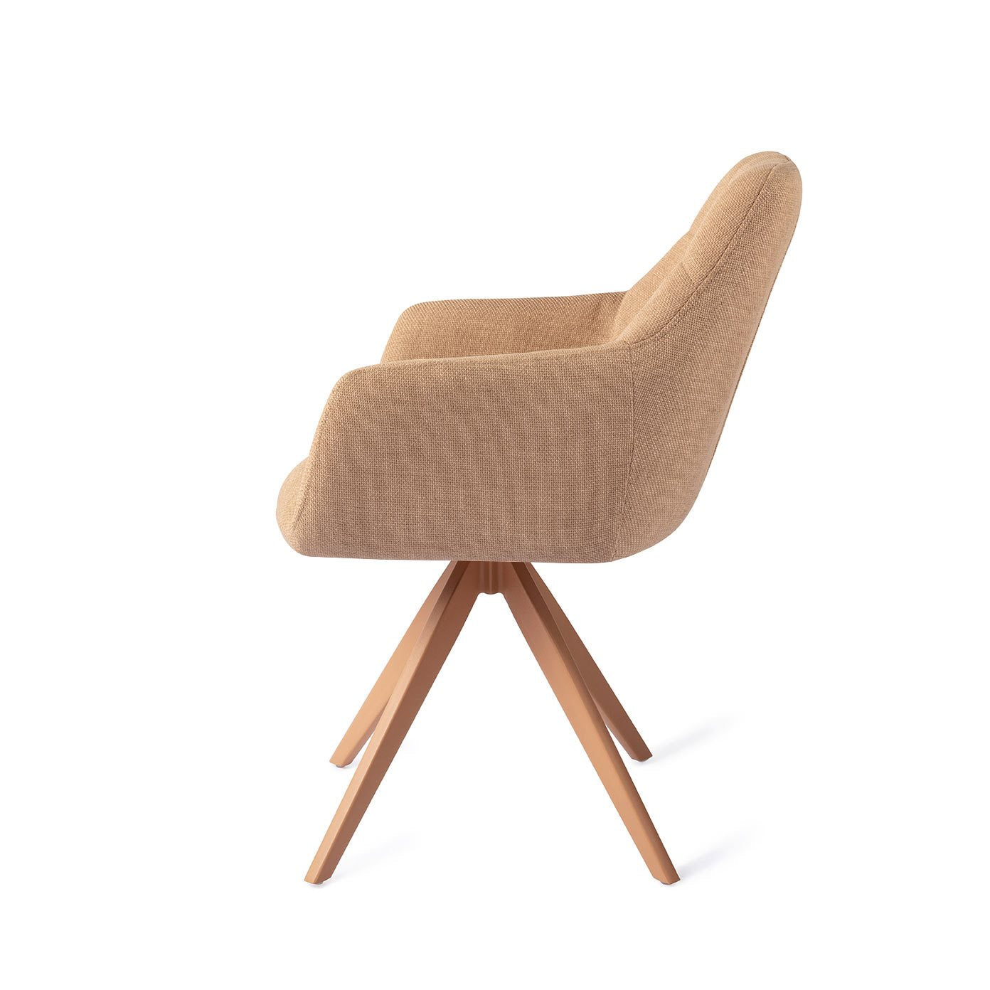 Noto Dining Chair Toasted Toffee Turn Peach