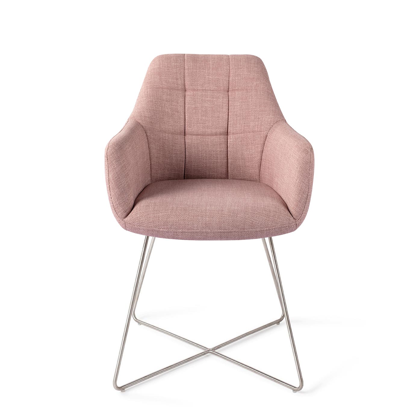 Noto Dining Chair Vintage Rose Cross Steel