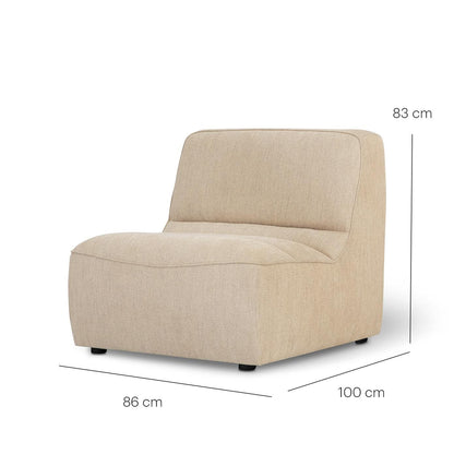 Muonist Sofa Ecru 1 Seater