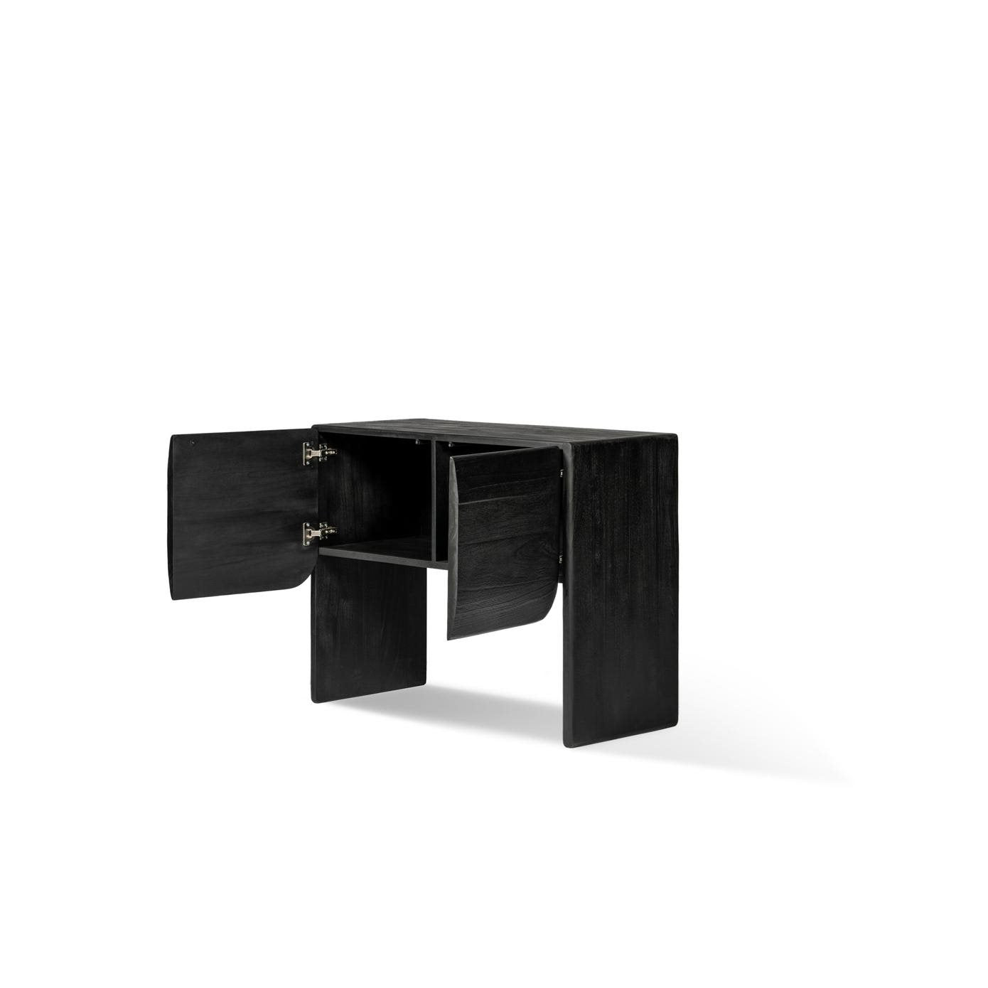 Mehamn Sideboard Black 2 Door Sideboard