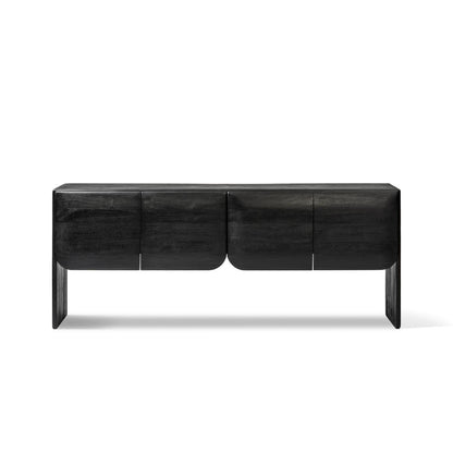 Mehamn Sideboard Black 4 Door Sideboard