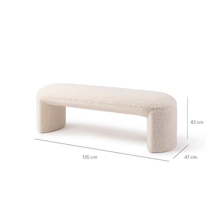 Nachii Bench Plush Wheat