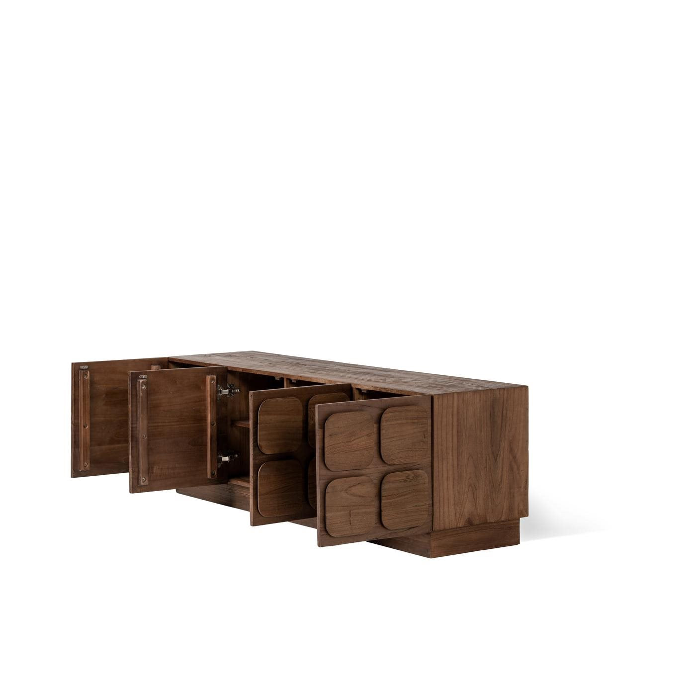 Sirkka TV Stand Natural TV Stand 4 Door