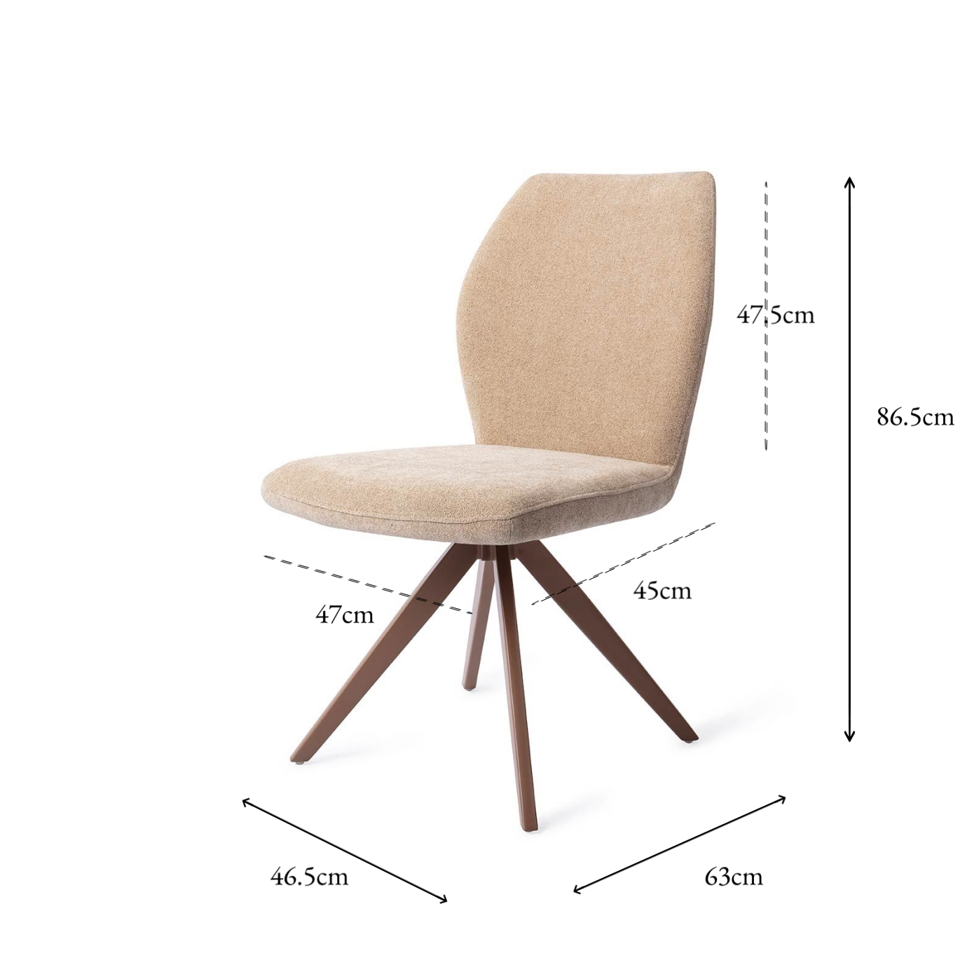 Ikata Dining Chair Funky Fudge Turn Brown