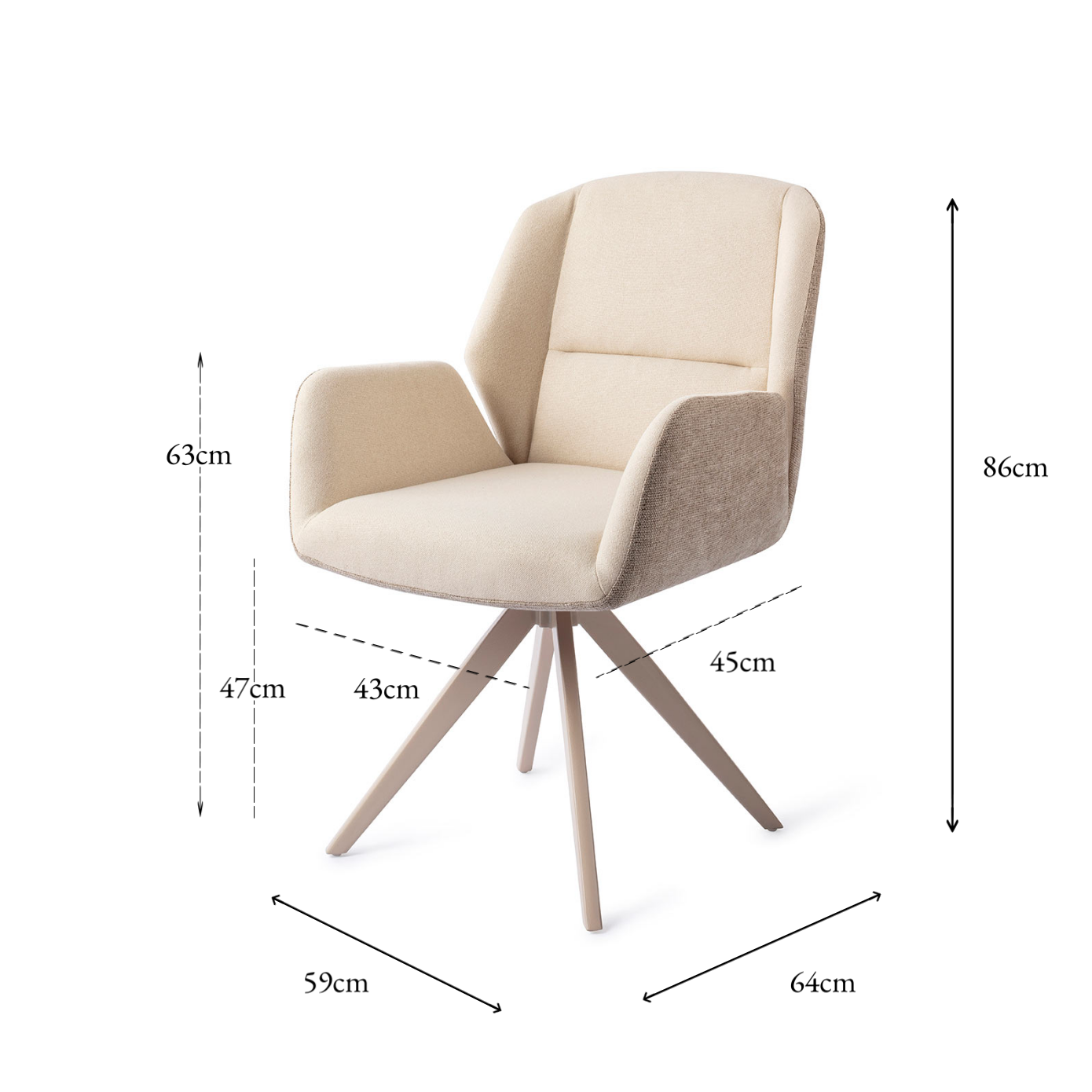 Myoko Dining Chair Sandy Hill Turn Beige