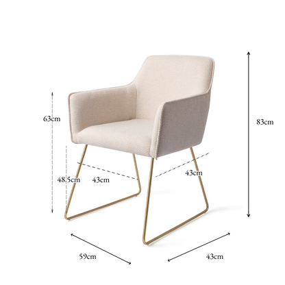 Hofu Dining Chair Enoki Slide Gold