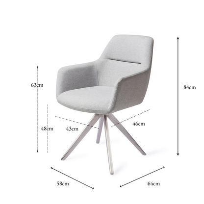 Kinko Dining Chair Cloud Turn Steel