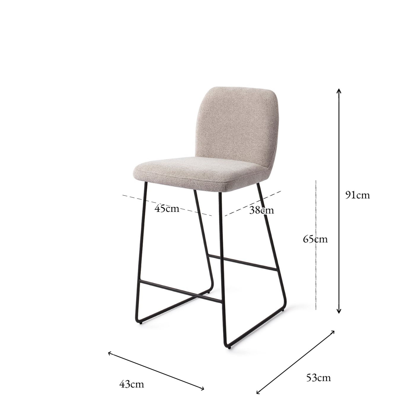 Ikata Bar Chair Pretty Plaster Slide Counter (65 cm)