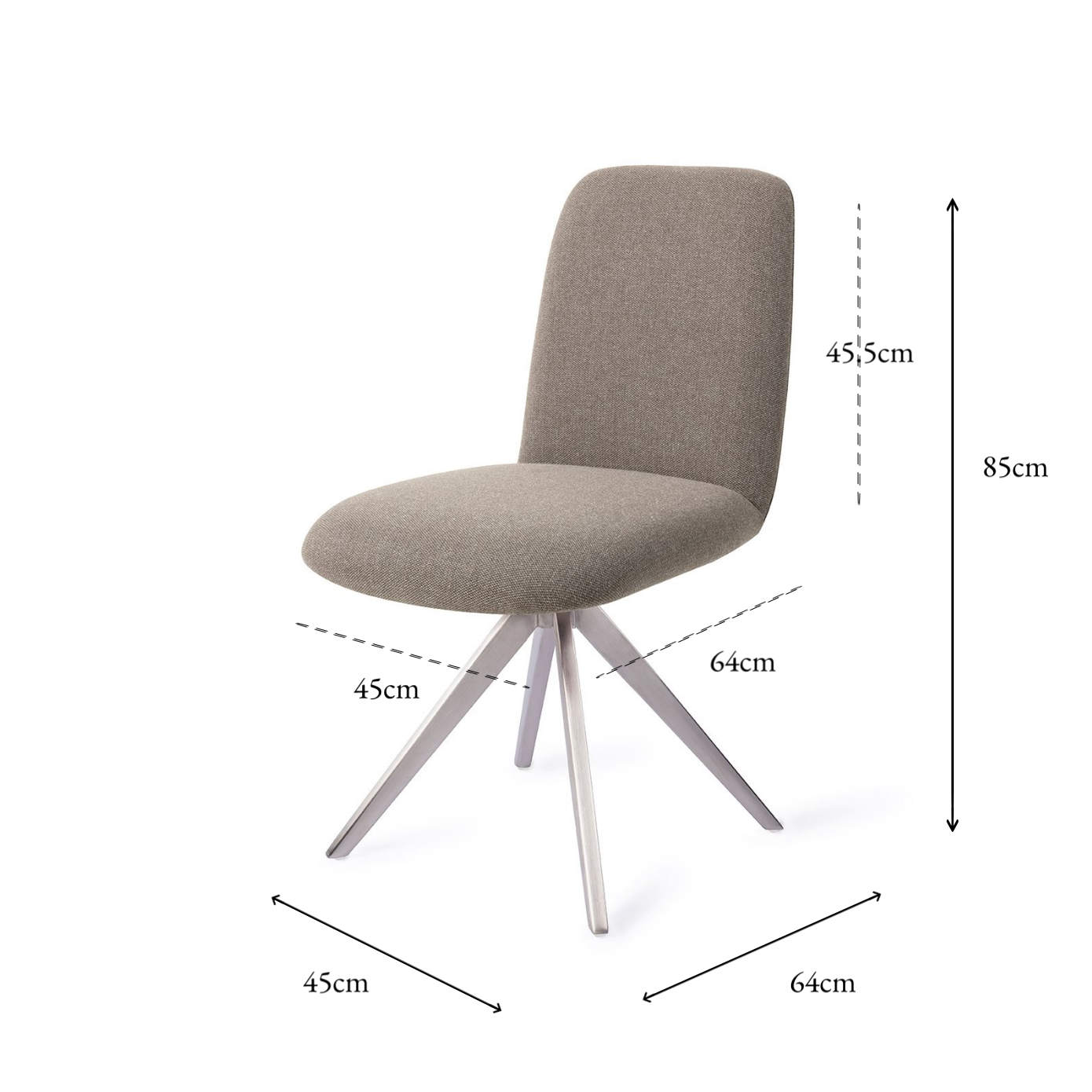 Taiwa Dining Chair Foggy Fusion Turn Steel