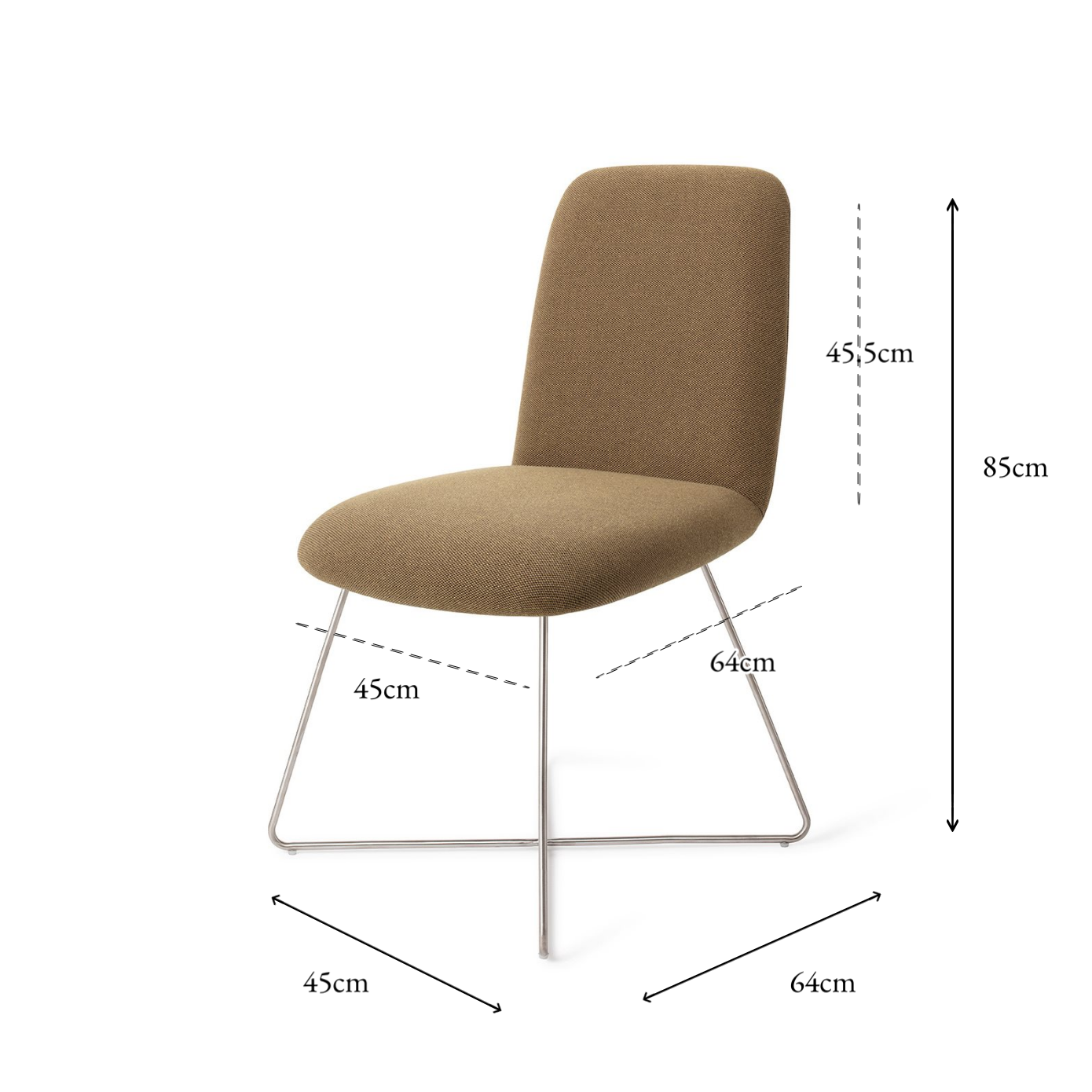 Taiwa Dining Chair Willow Cross Steel