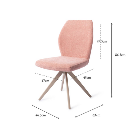 Ikata Dining Chair Anemone Turn Beige