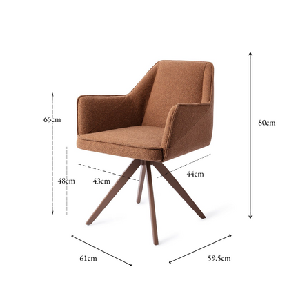 Tome Dining Chair Cinnamon Bun Turn Brown