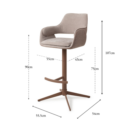 Oketo Bar Chair No Grey Mouse Bar