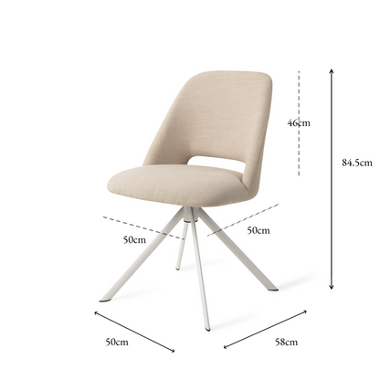 Sasue Dining Chair Ecru Through And Through Revolve White