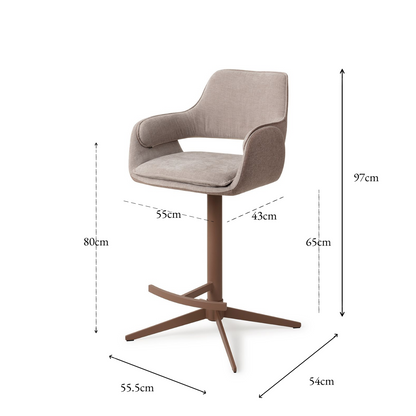 Oketo Bar Chair No Grey Mouse Counter