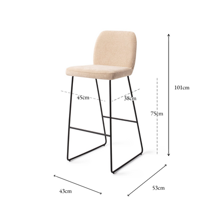 Ikata Bar Chair Funky Fudge Slide Bar (75 cm)