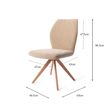 Ikata Dining Chair Funky Fudge Turn Peach