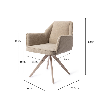 Tome Dining Chair Great Greige Turn Beige