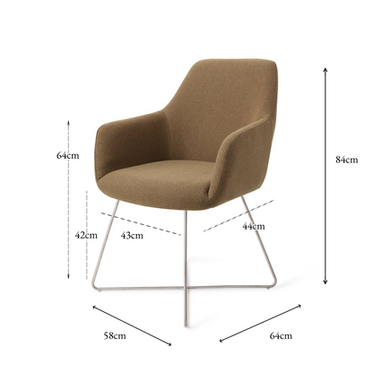 Hiroo Dining Chair Willow Cross Steel