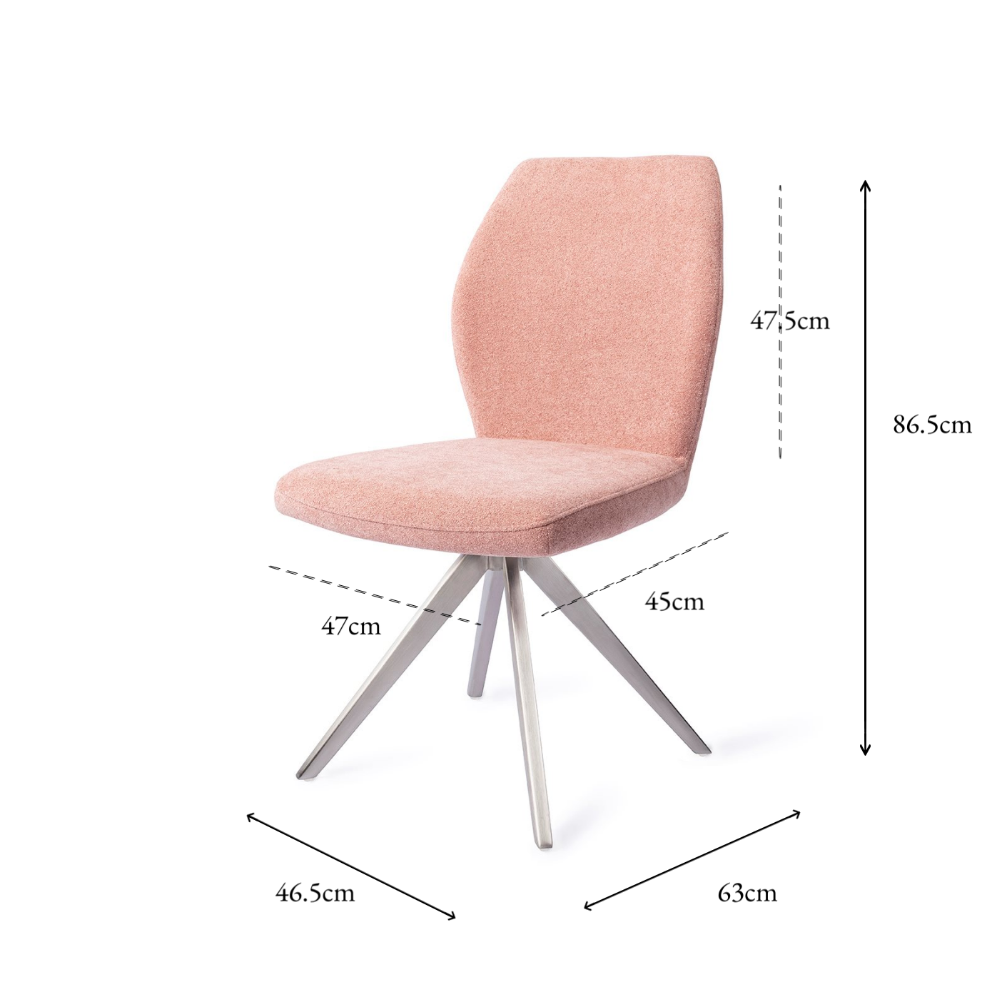 Ikata Dining Chair Anemone Turn Steel