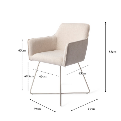 Hofu Dining Chair Enoki Cross Steel