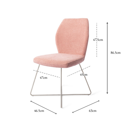 Ikata Dining Chair Anemone Cross Steel