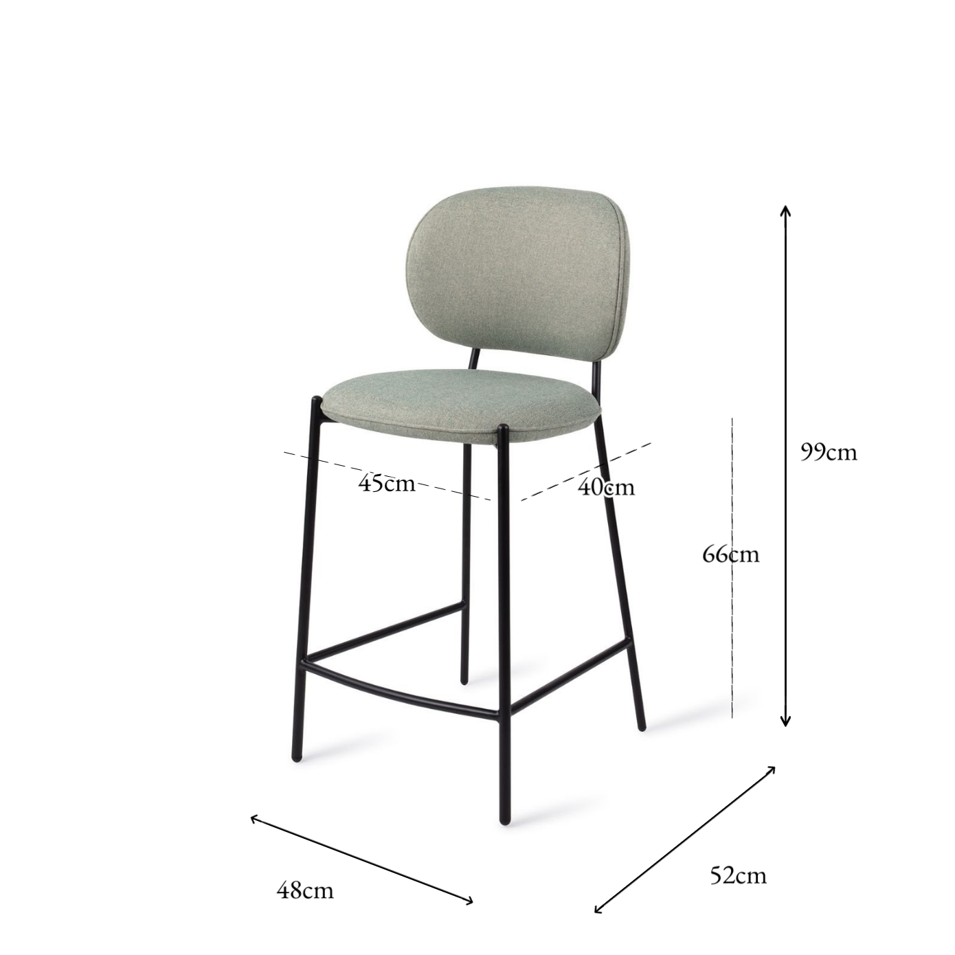 Yoichi Bar Chair Crispy Fern Counter