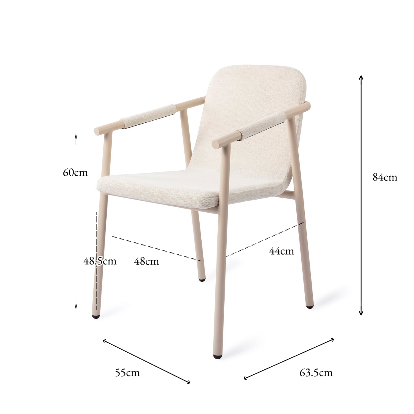 Kochi Dining Chair Dash Of Creme