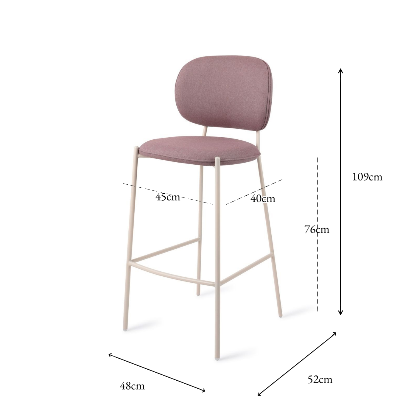 Yoichi Bar Chair Purple Rain Bar