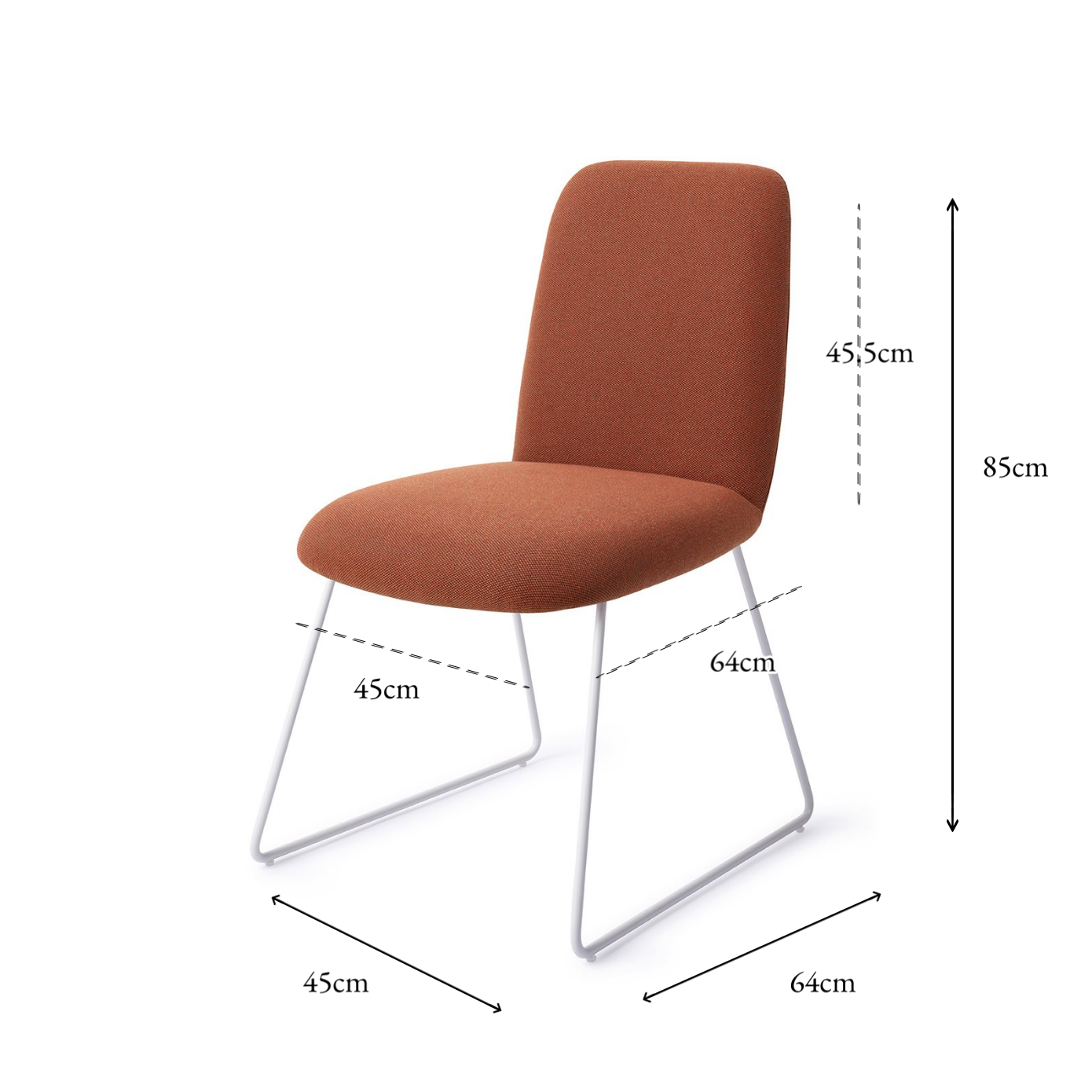 Taiwa Dining Chair Hearth Harmony Slide White