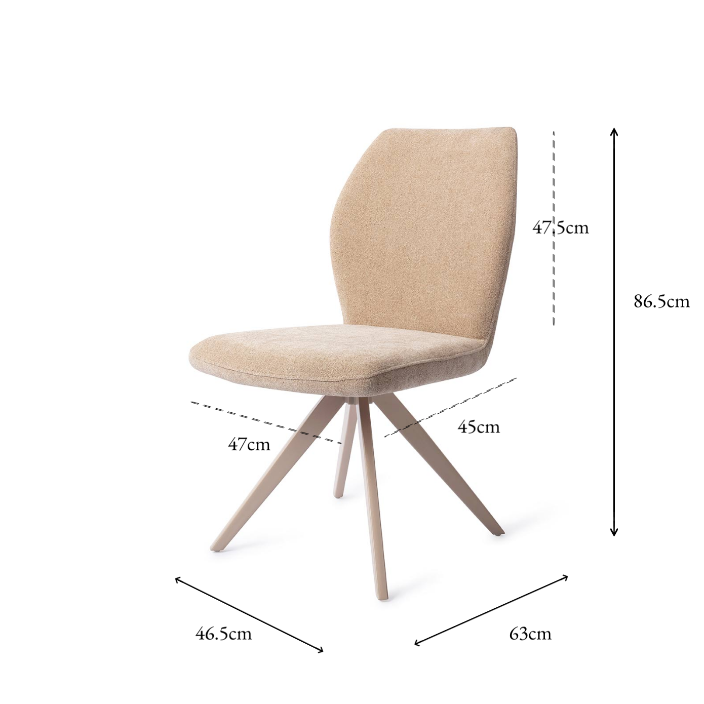 Ikata Dining Chair Funky Fudge Turn Beige